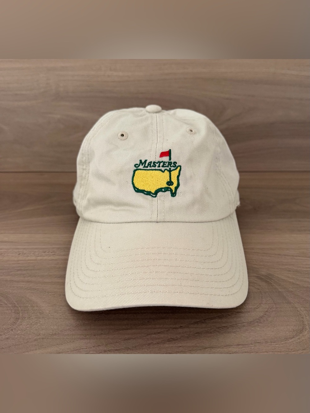 Masters Tournament Hat Cap Strap Back Men's OS Beige Golf American Needle